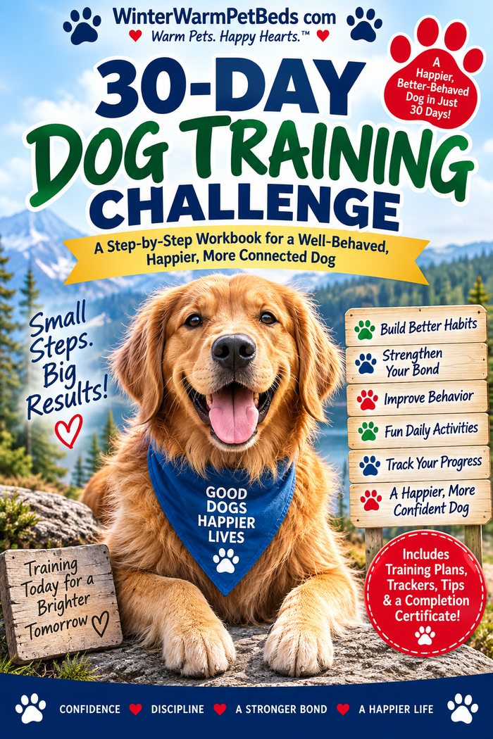30-Day Dog Training Challenge PDF | Printable Dog Training Workbook
